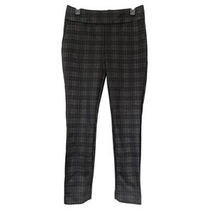 Women’s Dahlia Black and Gray Plaid Pants Size XL